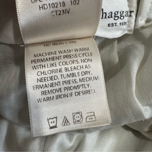 Haggar Men Tan Dress Pants Classic Straight-Leg Size 38 in x 29 in - Picture 9 of 16